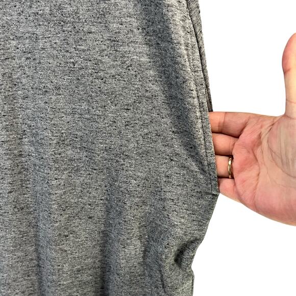 Free Fly Bamboo Heritage Midi Dress M Heather Flint Gray Cotton Bamboo Pockets - Picture 4 of 16